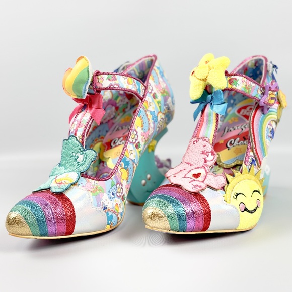 Irregular Choice × Care Bears Kingdom of Caring Heels Yellow Blue Size 39 - Picture 11 of 12